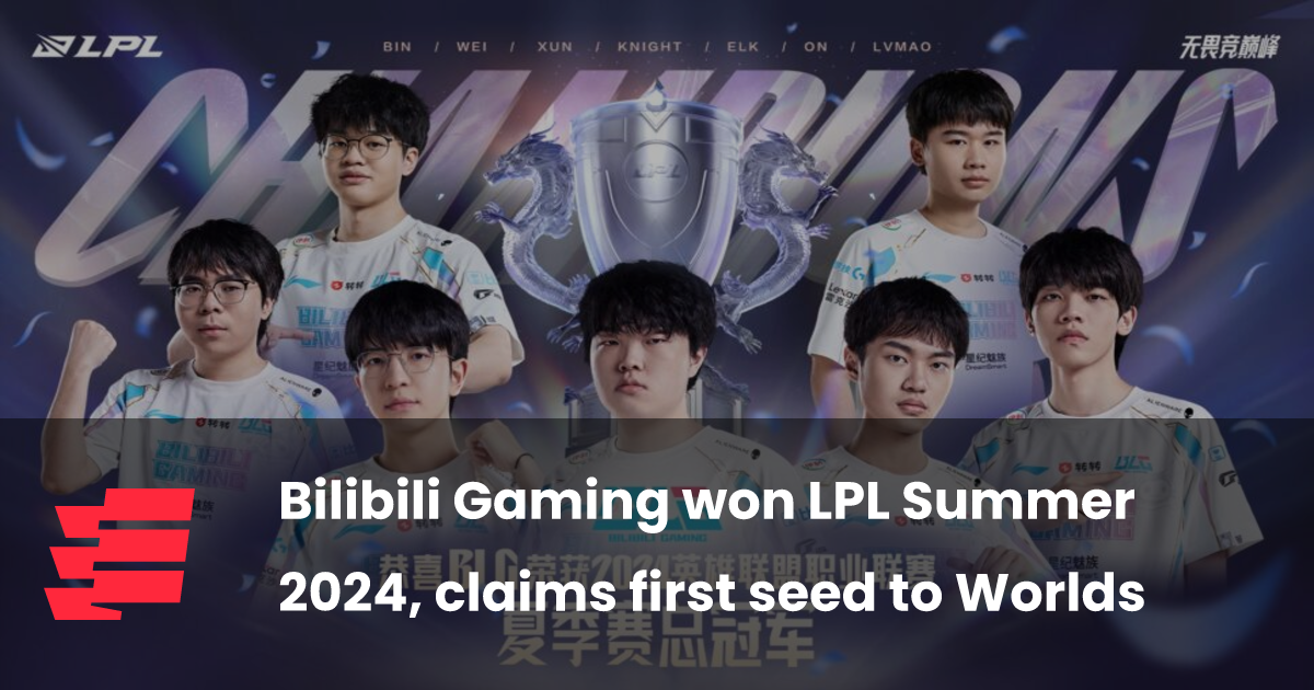 Bilibili Gaming won LPL Summer 2024, claims first seed to Worlds